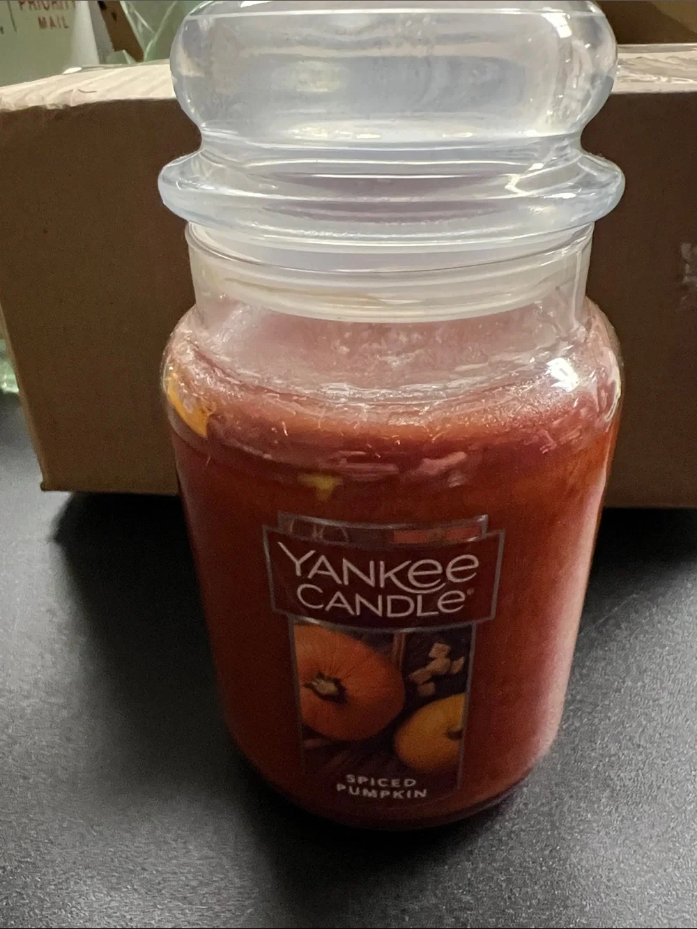 Yankee Candle Spiced Pumpkin Jar Candle - Deep Orange